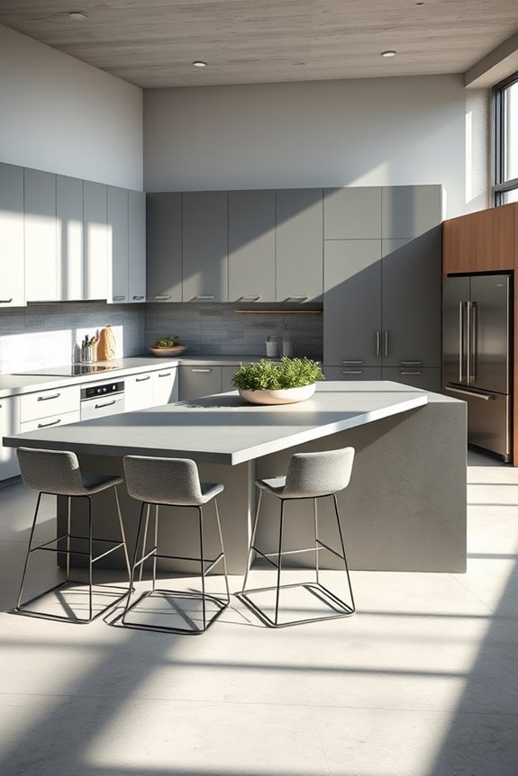 luxurious beton kitchen finishes