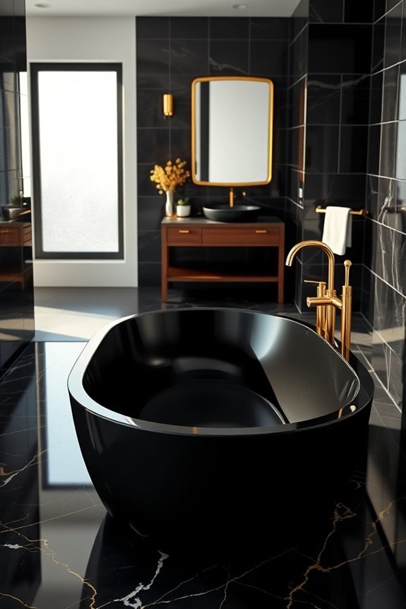 luxurious black and gold