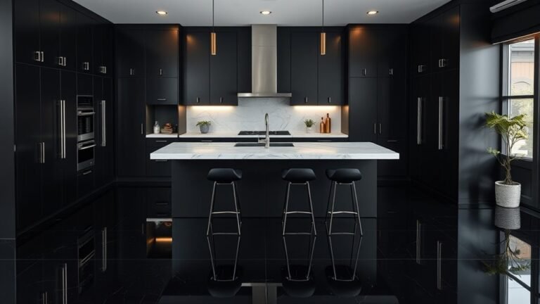 luxurious black kitchen designs
