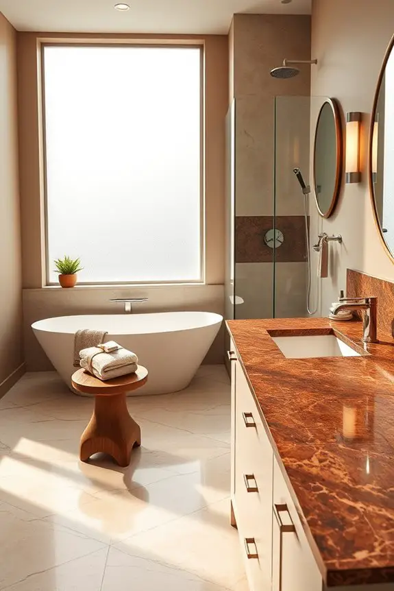 luxurious brown granite elegance