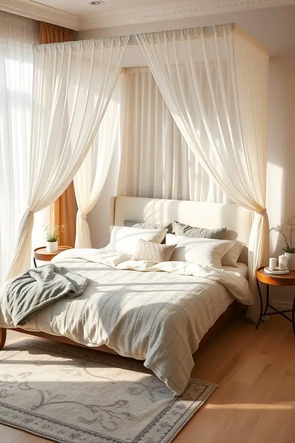 luxurious canopy bed sanctuary