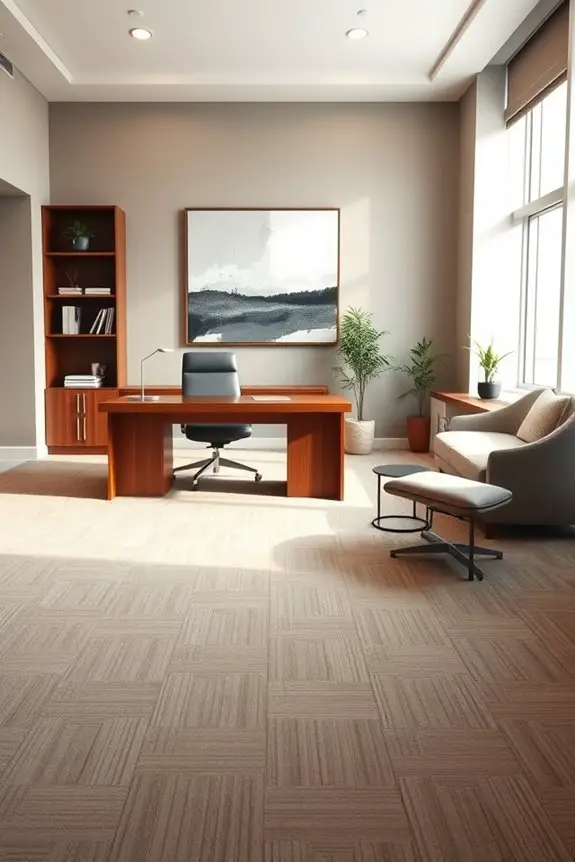 luxurious durable office carpeting