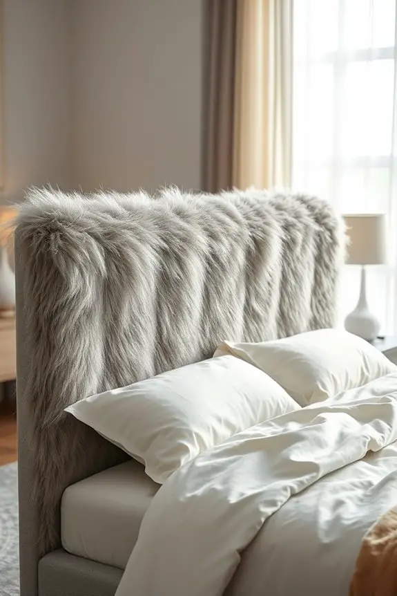 luxurious faux fur backrests