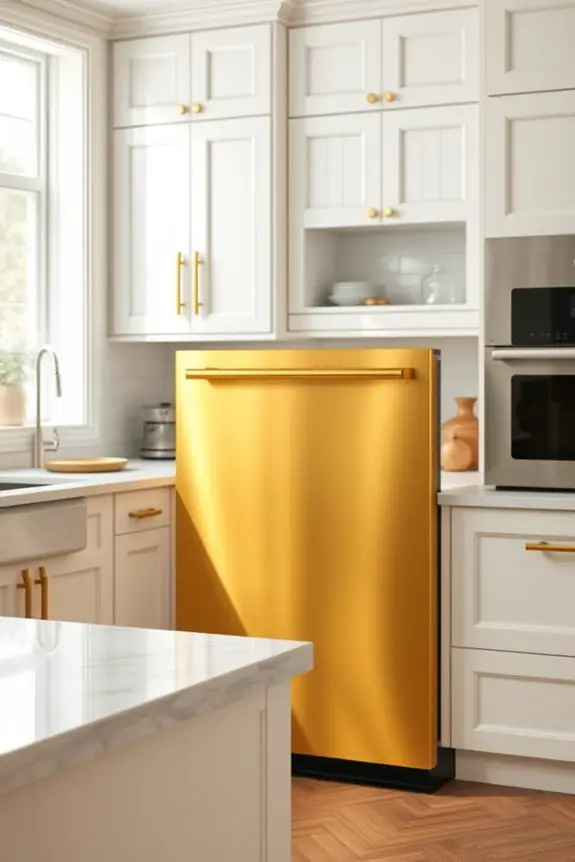 luxurious gold dishwasher elegance