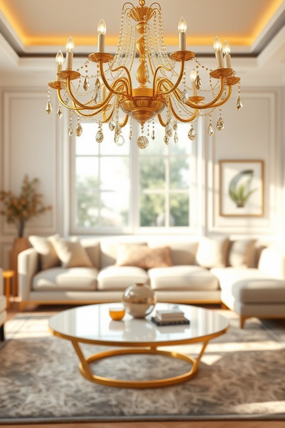 luxurious gold light fixtures