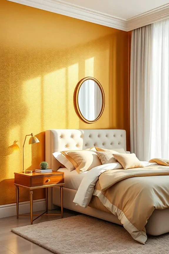 luxurious gold wall transformation