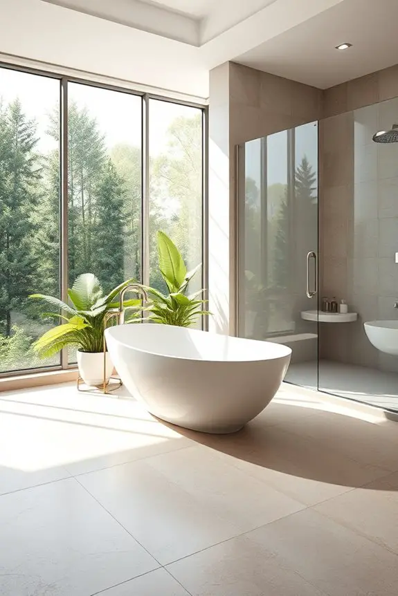 luxurious heated bathroom floors