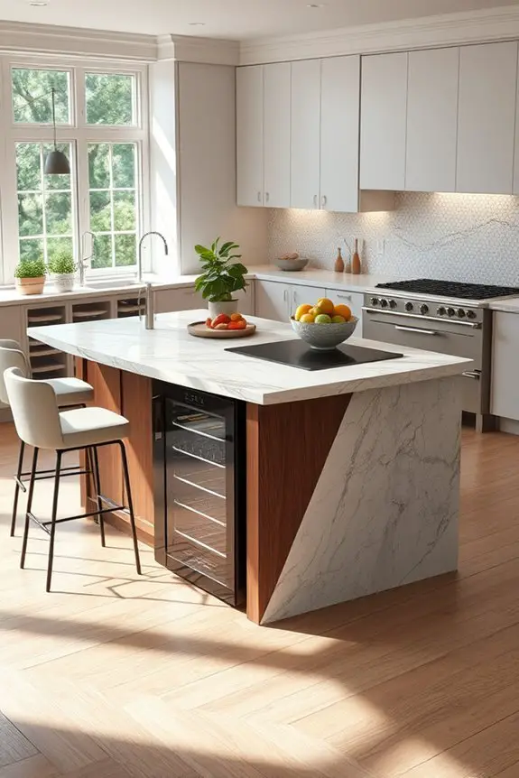 luxurious kitchen island design