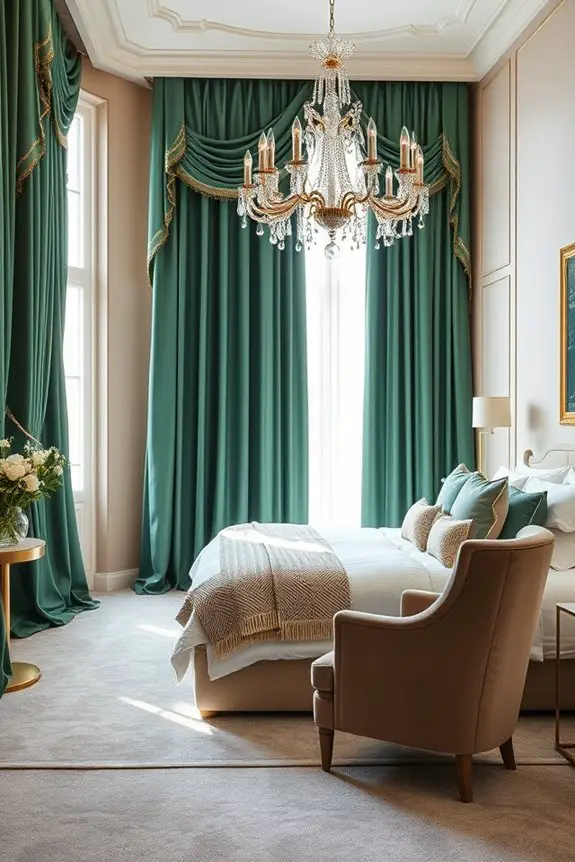 luxurious layered curtain elegance