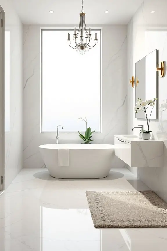 luxurious marble bathroom elegance