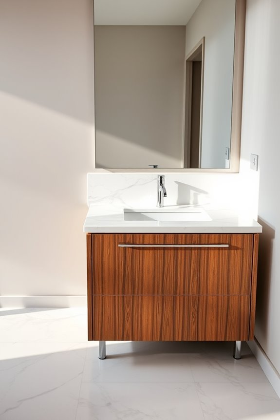 luxurious marble vanity elegance