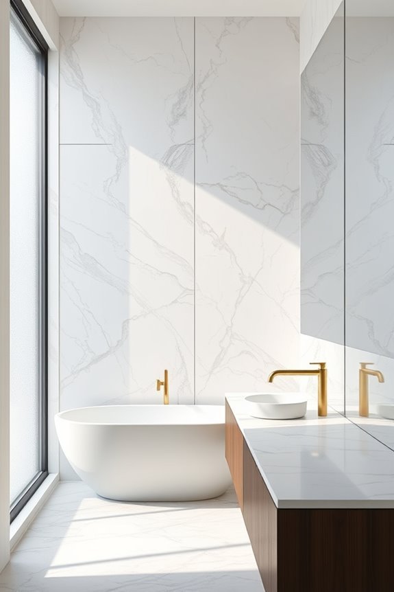 luxurious marble wall panels