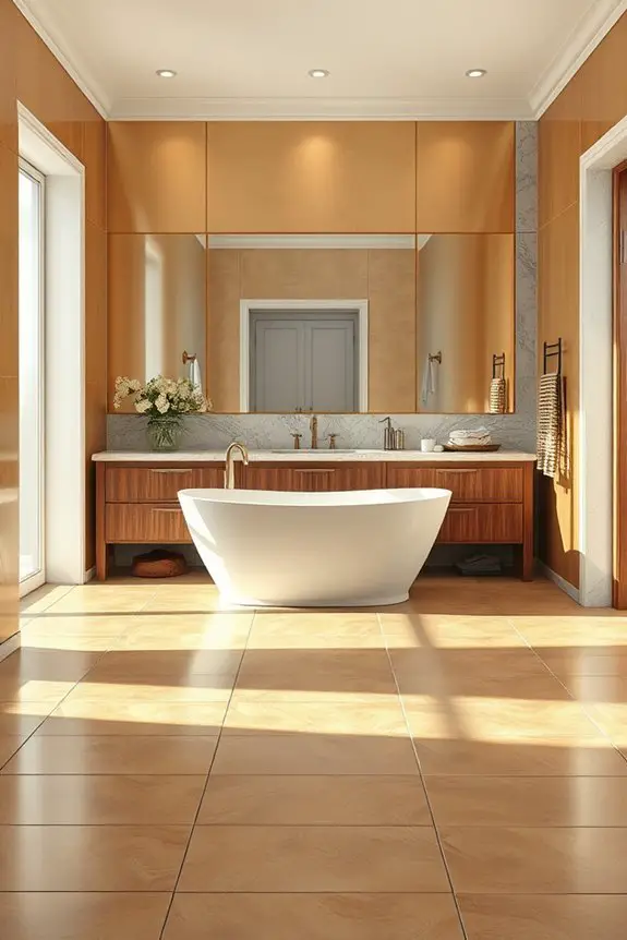 luxurious metallic finish tiles