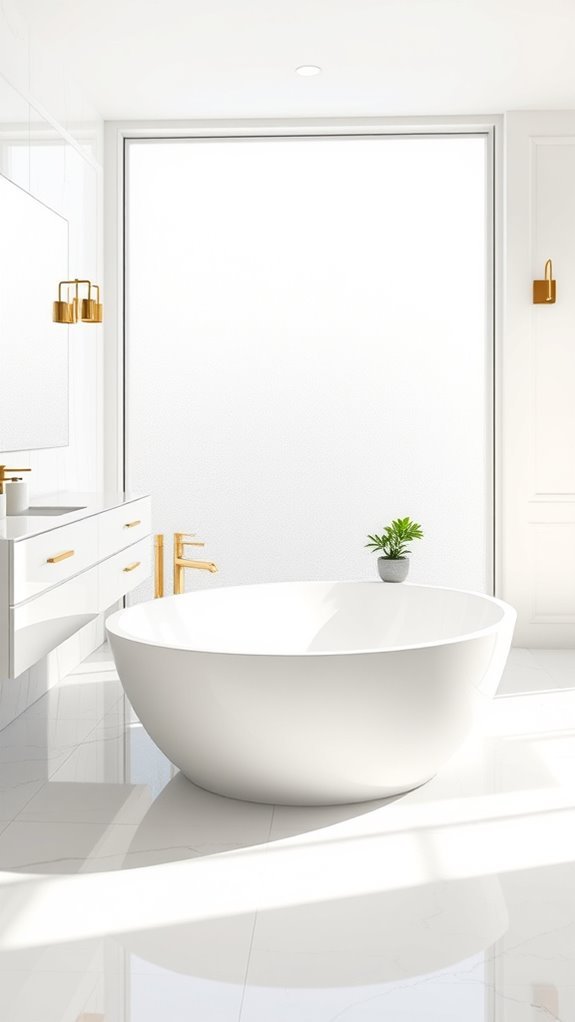 luxurious minimalist bathroom design