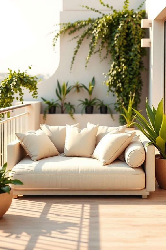 luxurious outdoor lounging experience