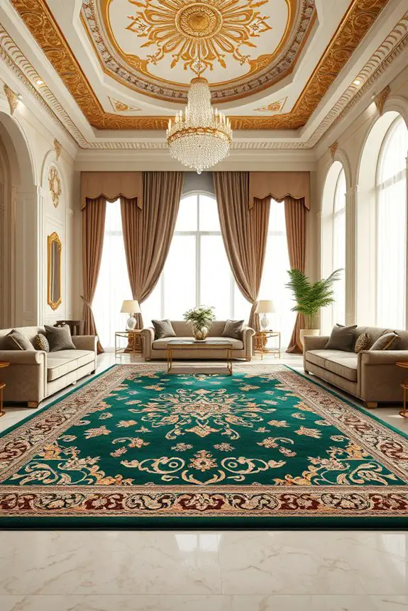 luxurious patterned area rugs