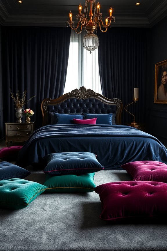 luxurious plush floor cushions