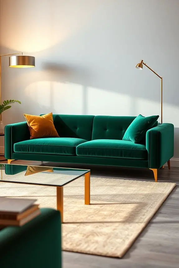 luxurious plush velvet upholstery