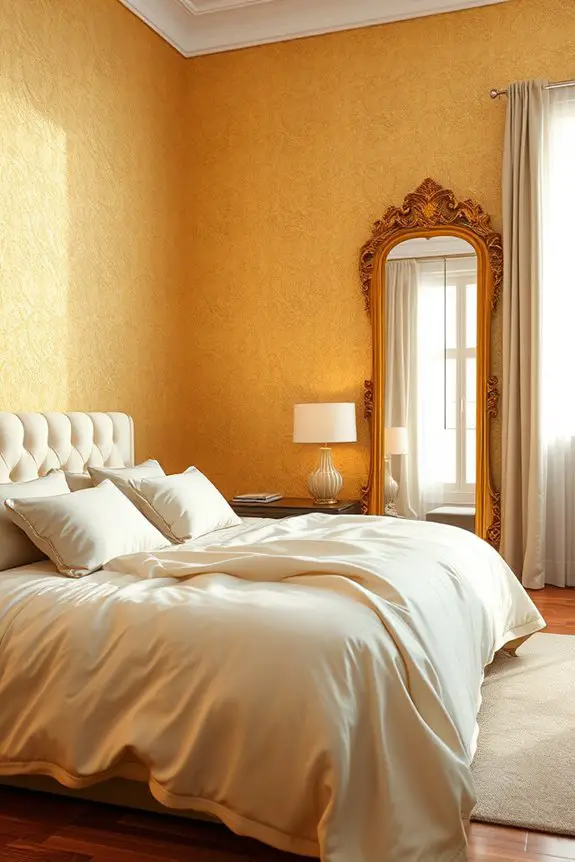 luxurious shimmering gold wallpaper