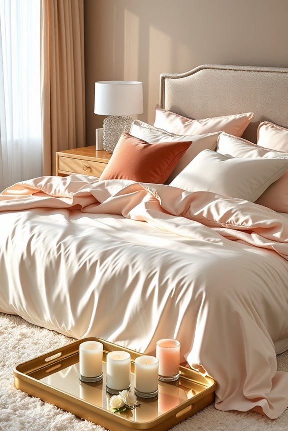 luxurious silk bedding experience