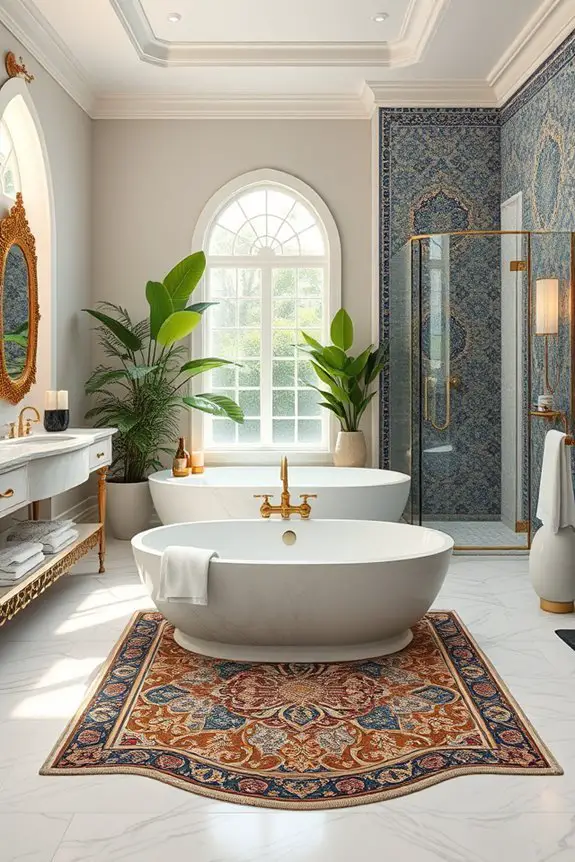 luxurious spa like bath retreat