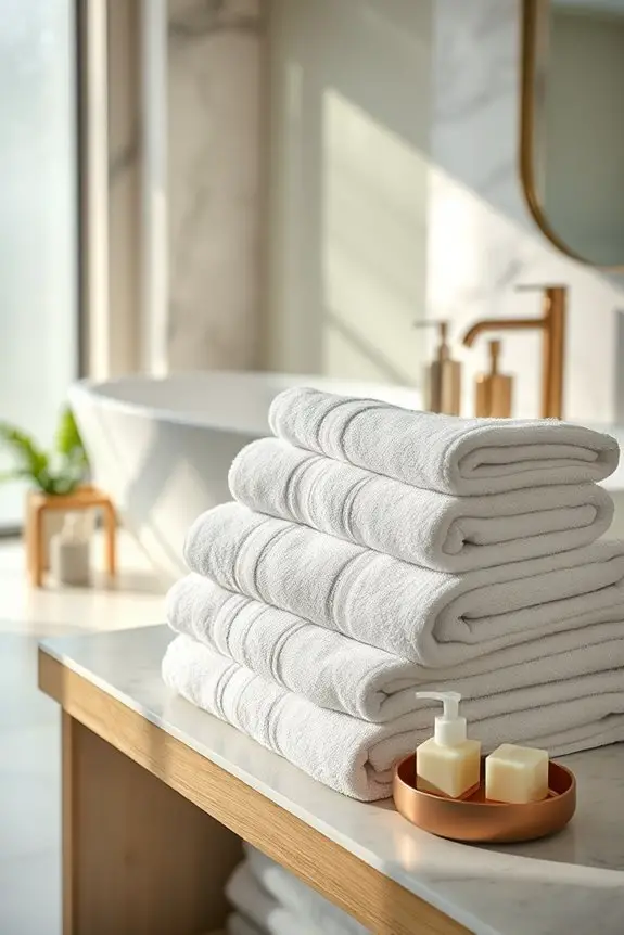luxurious towel organization tips