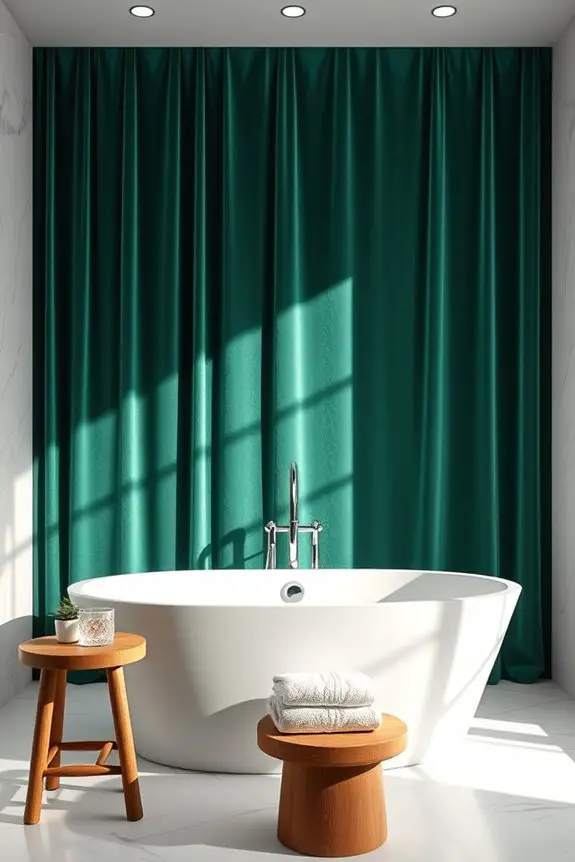 luxurious velvet bathroom transformation