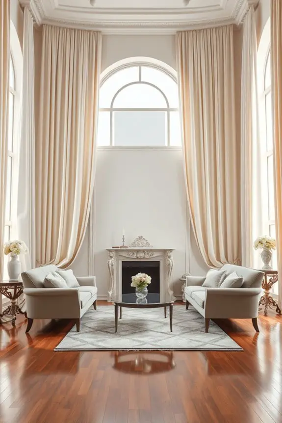 luxurious velvet silk curtains