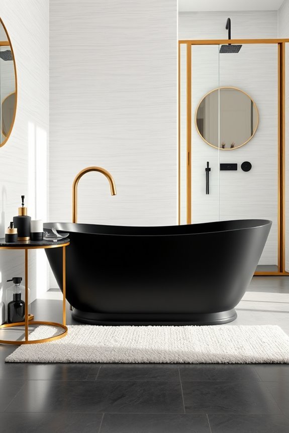 luxury black and gold accents
