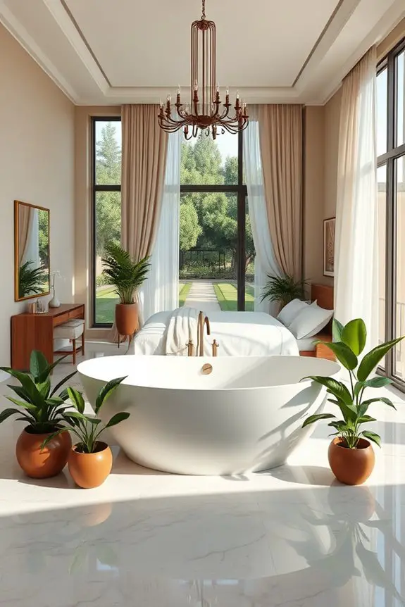 luxury freestanding bathtub retreat