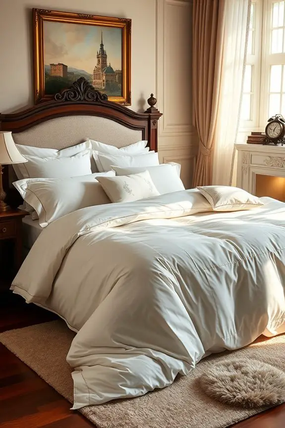 luxury high thread count bedding
