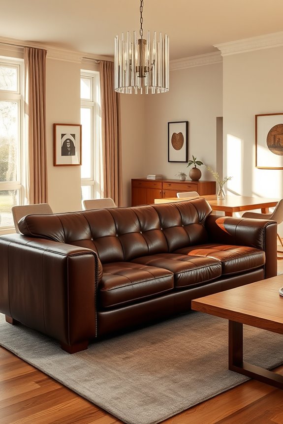 luxury leather sofa elegance