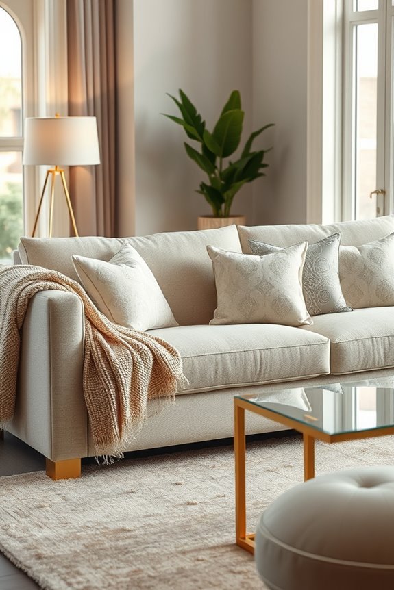 luxury pillows enhance decor