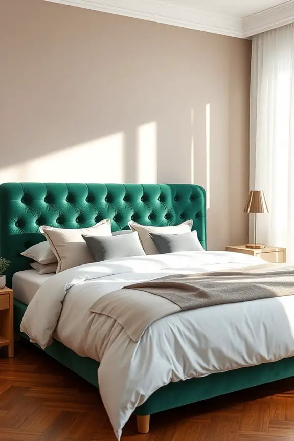 luxury velvet tufted bedbacks