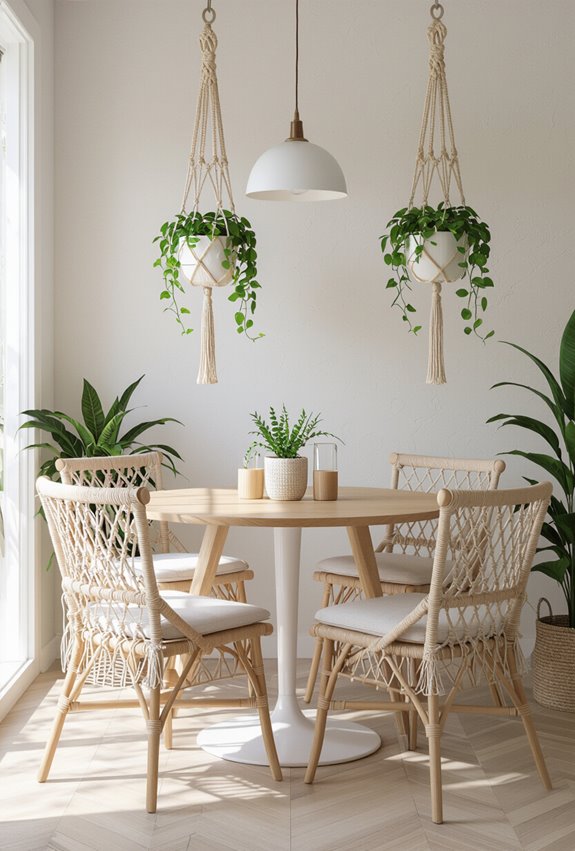 macram chair backs and hangers