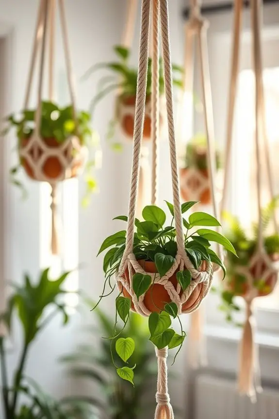 macram plant holders creativity