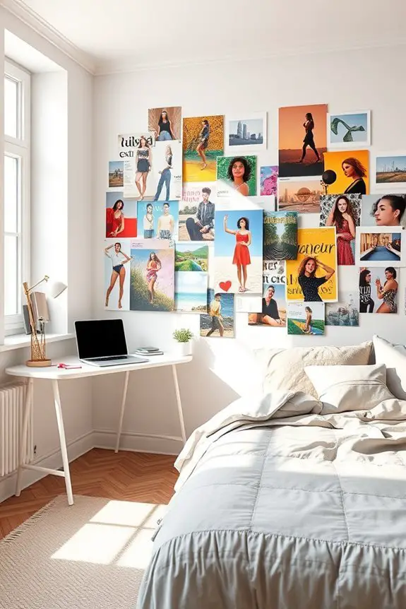 magazine collage wall art