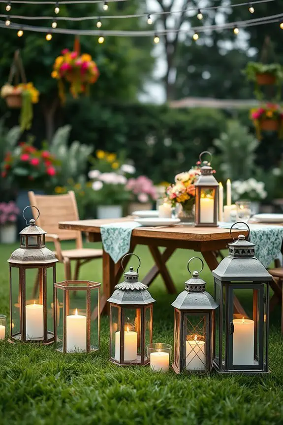 magical backyard party ambiance