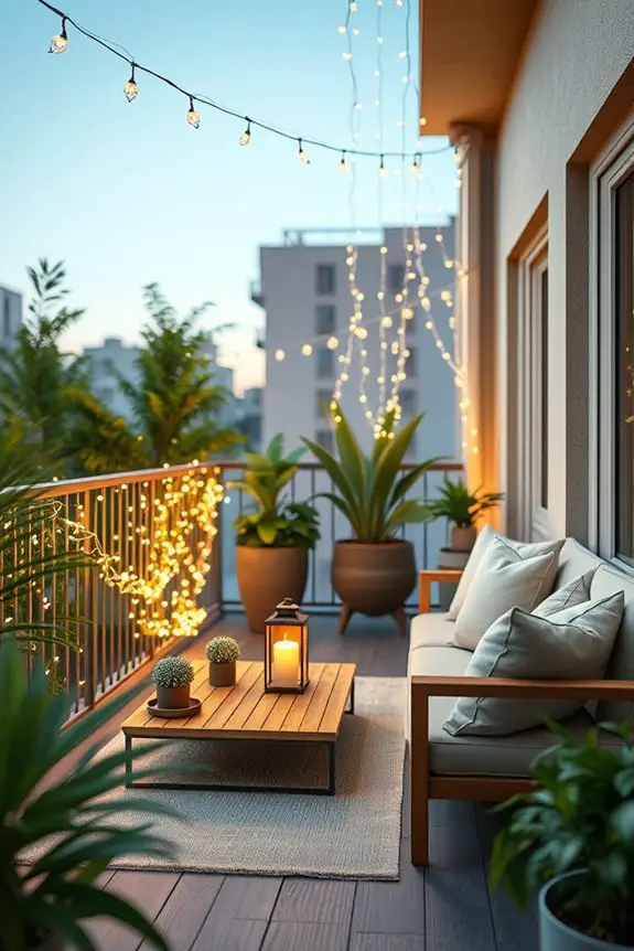 magical balcony fairy lights