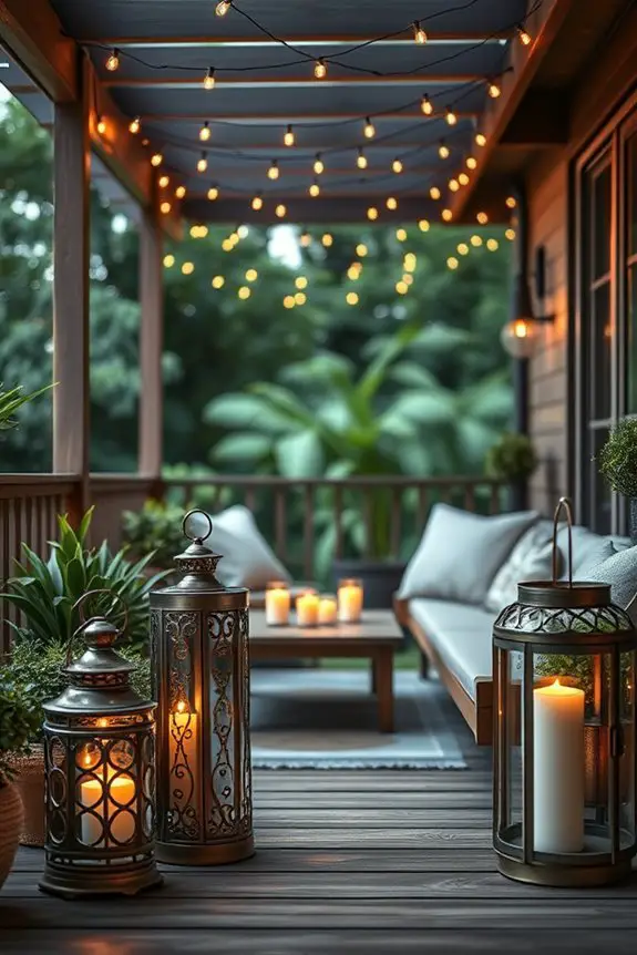 magical balcony lighting ideas