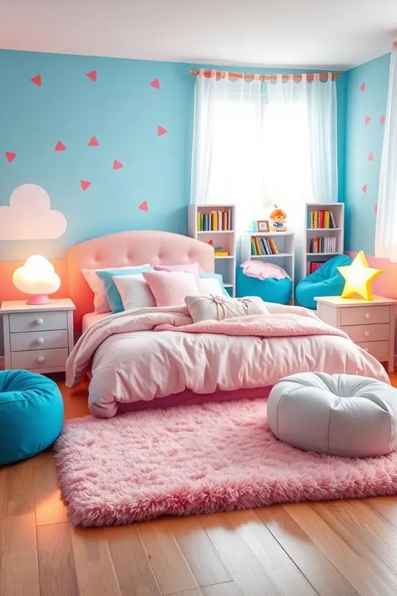 magical colorful night lights