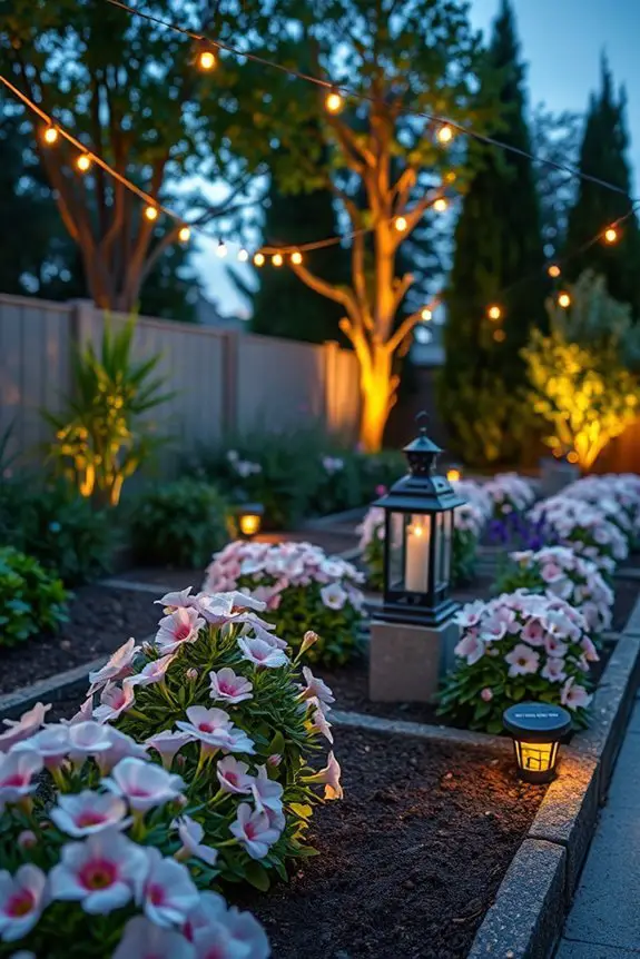 magical garden bed lighting