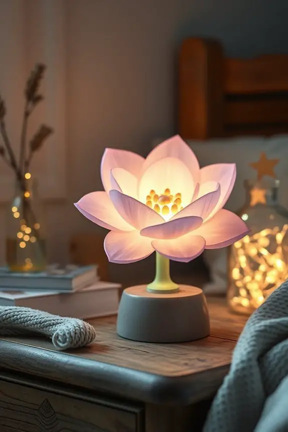 magical glowing flower lights