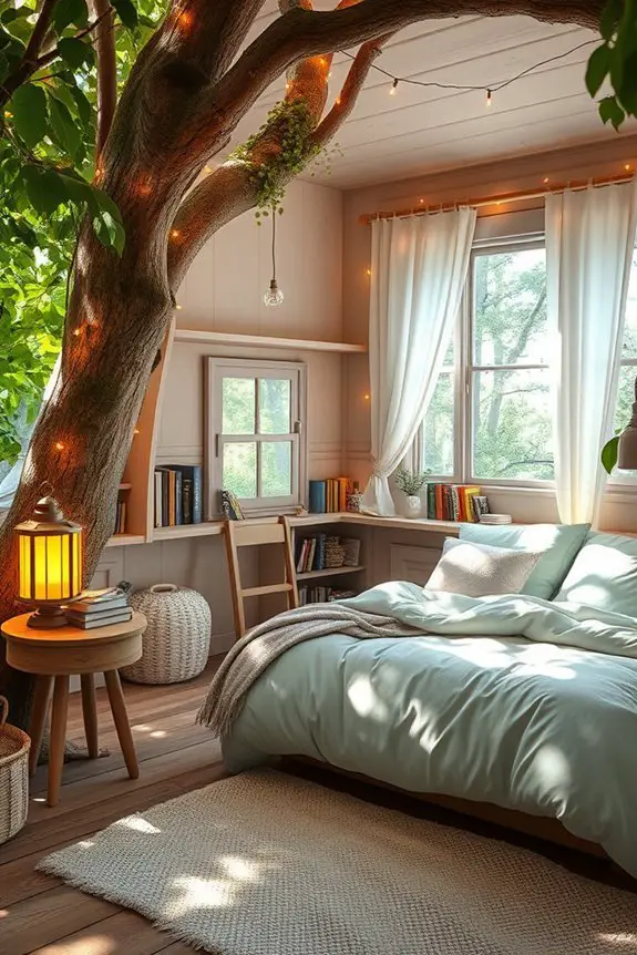 magical nature themed bedroom retreat