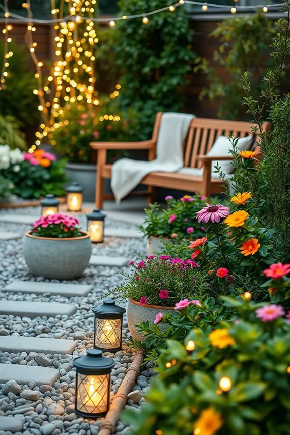 magical night garden ambiance
