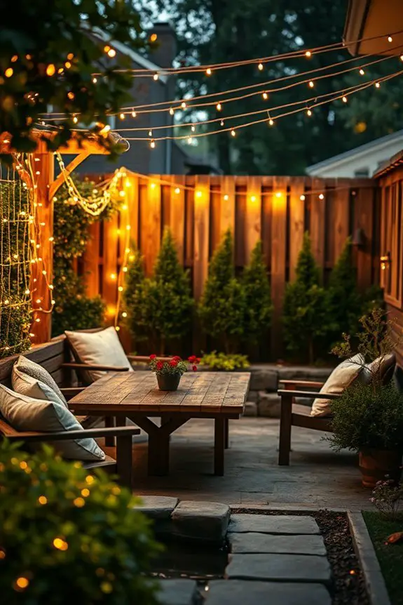 magical outdoor ambiance lighting