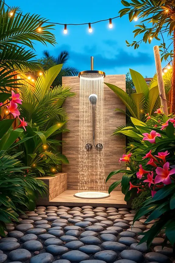 magical outdoor shower experience