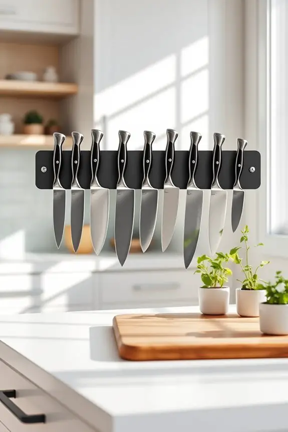 magnetic knife storage solution