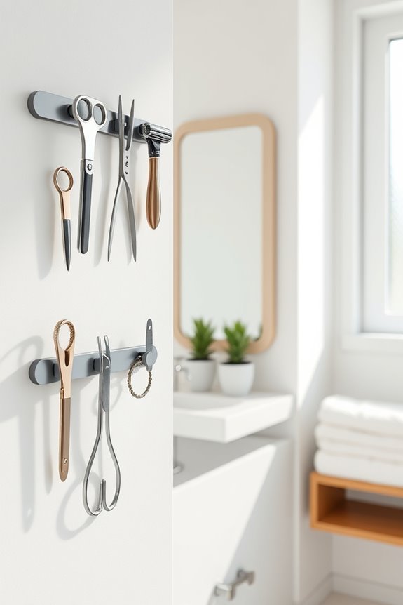 magnetic strips for organization