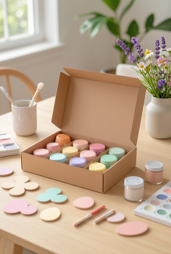 mailed diy kits virtual crafting